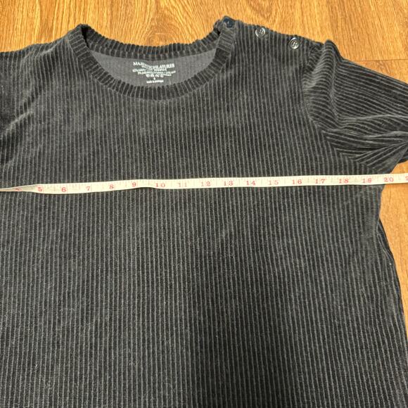 Majestic Filatures Deluxe Tee Shirt Cashmere Blend Black Velvet Size 4 Small - Picture 9 of 10